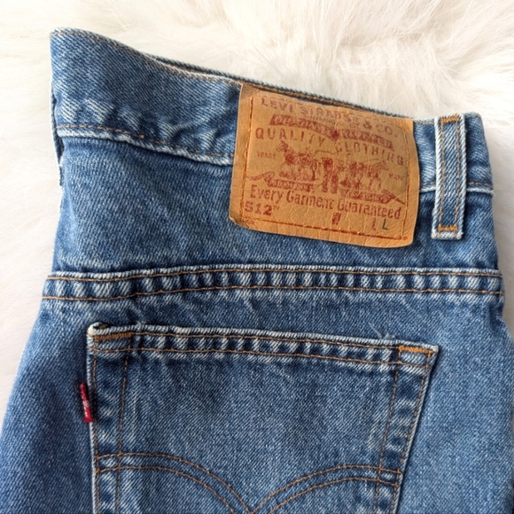 Rare Vintage Levis 512 Medium Wash High Waisted Jeans Waist 33" - Picture 5 of 14